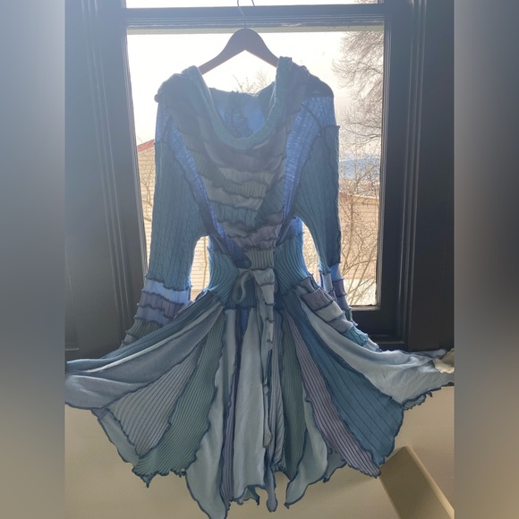 KLA ORIGINALS Designer Handmade Upcycled Fairycore Festival Cardigan Coat OS - Picture 4 of 6